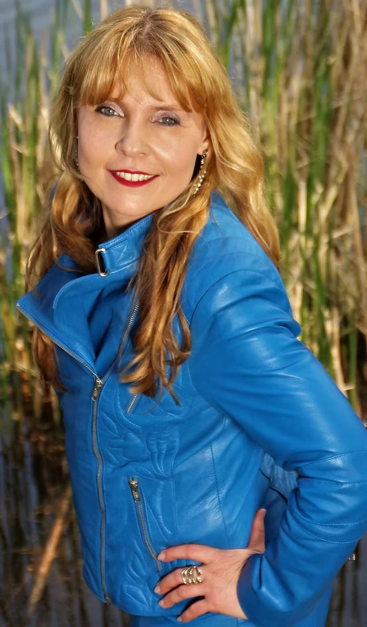 Embroidery Biker Leather Jackets.