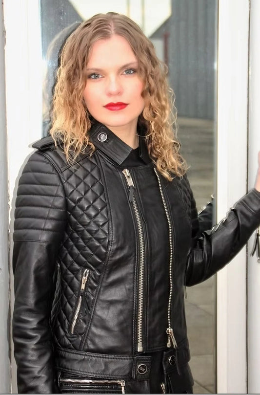 Quilted Biker Leather Jackets.