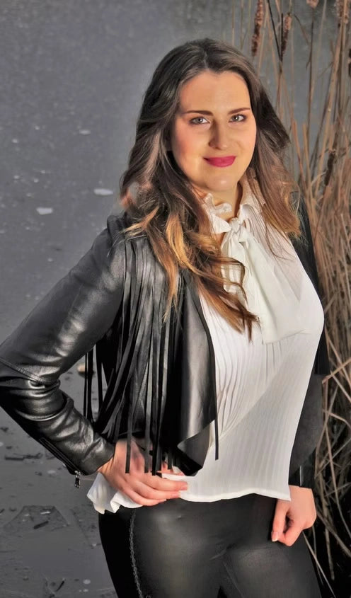 Fringes Leather Top.