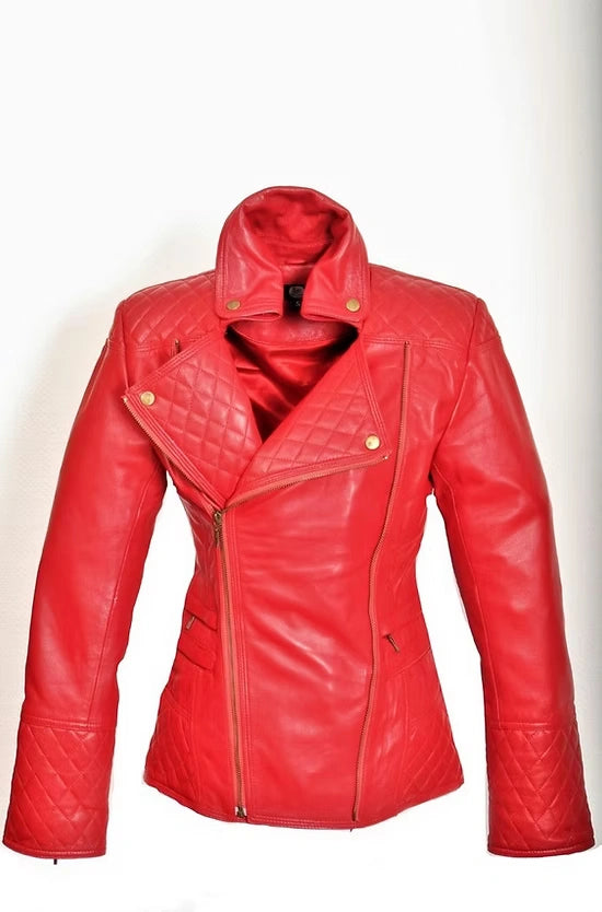 Quilted Biker Jacket.