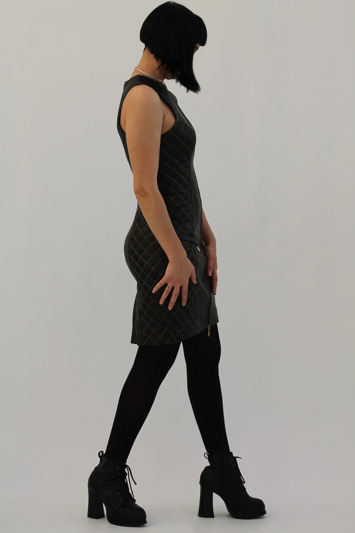 The Quilted Leather Dress: Your New Statement Piece
