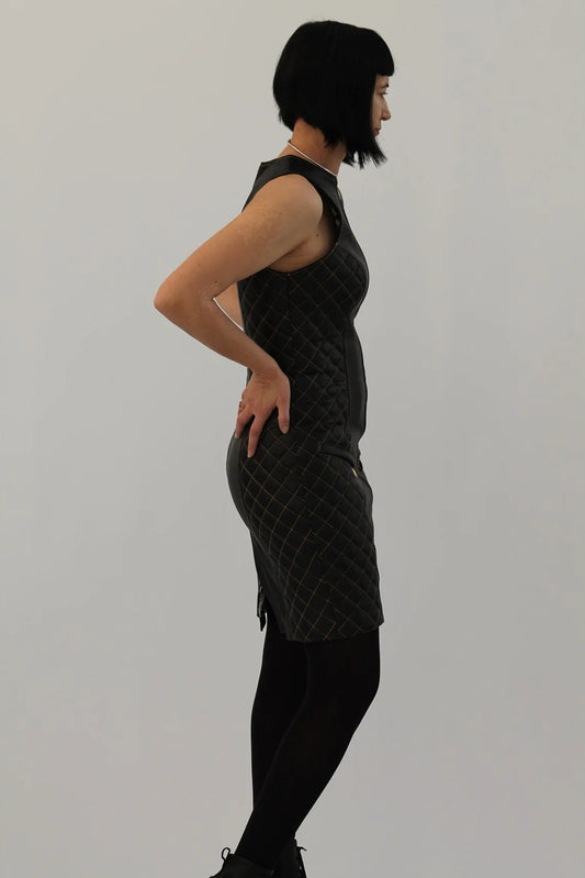 The Quilted Leather Dress: Your New Statement Piece