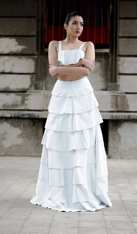 Flor Length Ruffle Skirt & Top