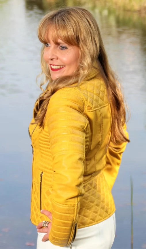 Biker Quilted Wax Leather Jackets.