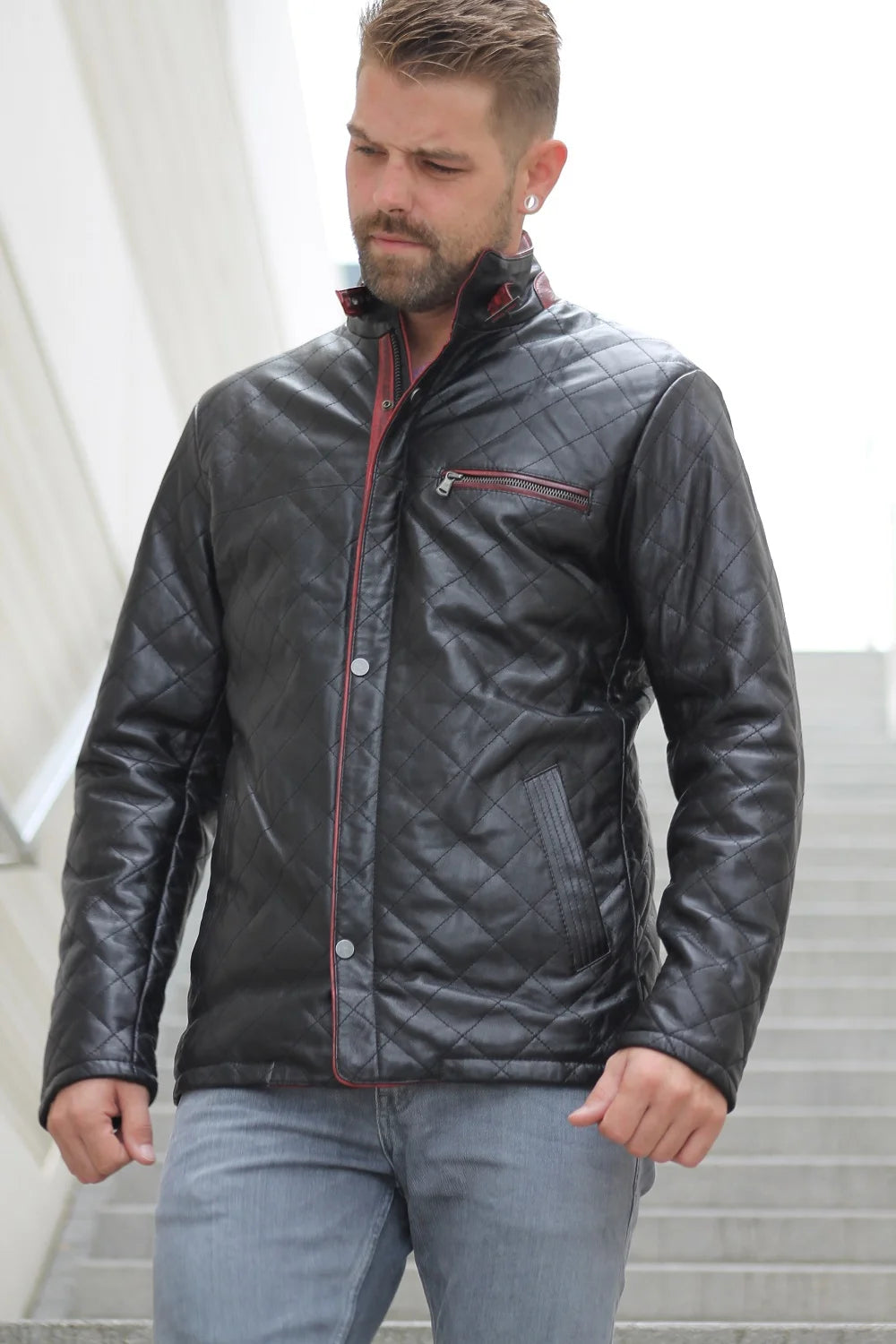 Bold. Quilted. Red. Your New Favorite Jacket.