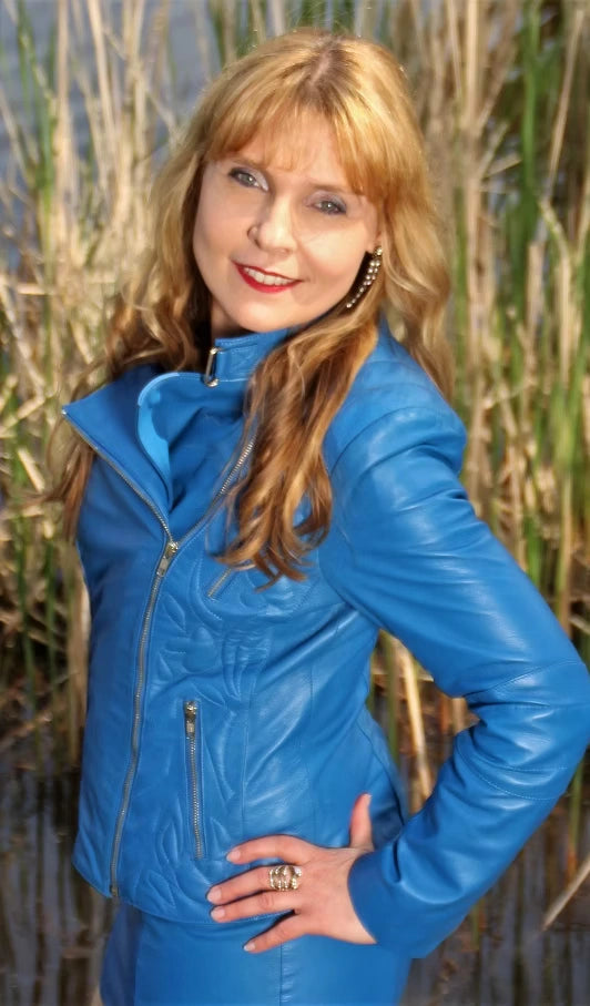 Embroidery Biker Leather Jackets.