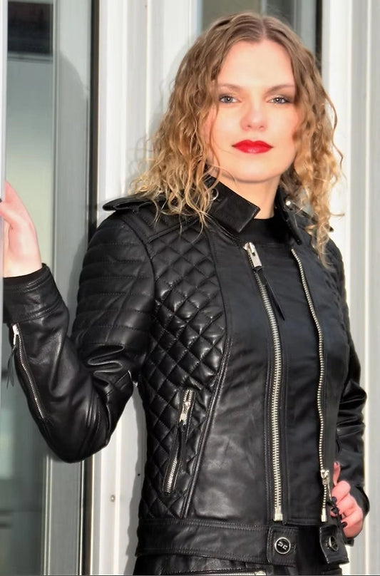 Quilted Biker Leather Jackets.