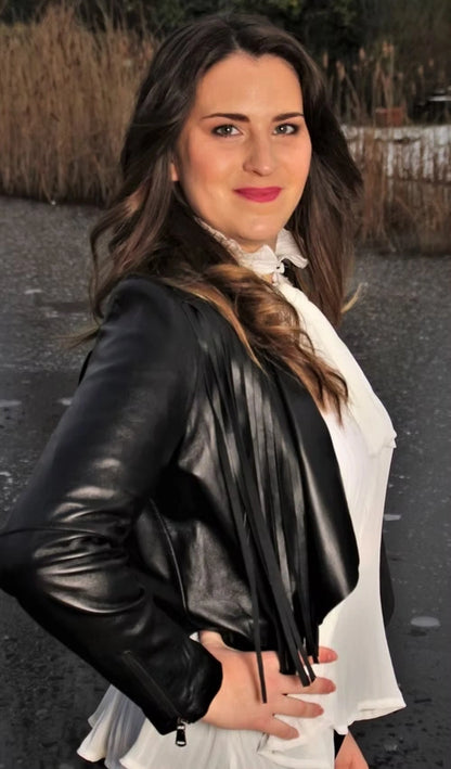 Fringes Leather Top.
