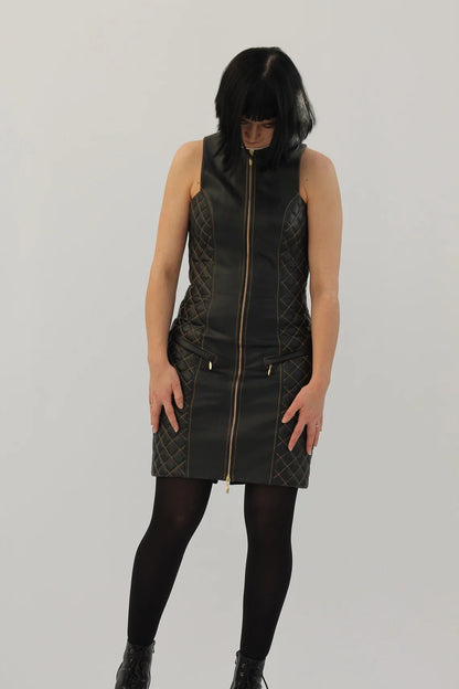 The Quilted Leather Dress: Your New Statement Piece