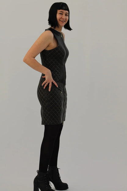 The Quilted Leather Dress: Your New Statement Piece