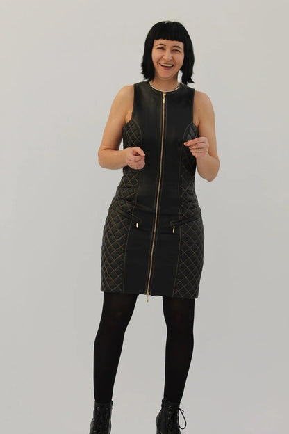 The Quilted Leather Dress: Your New Statement Piece