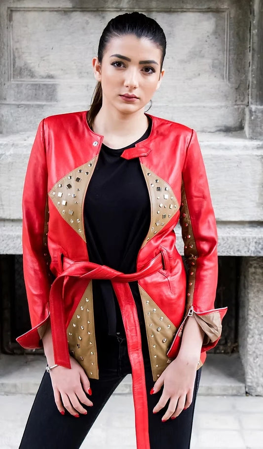 Riveted Fashion Designer Jacket-3