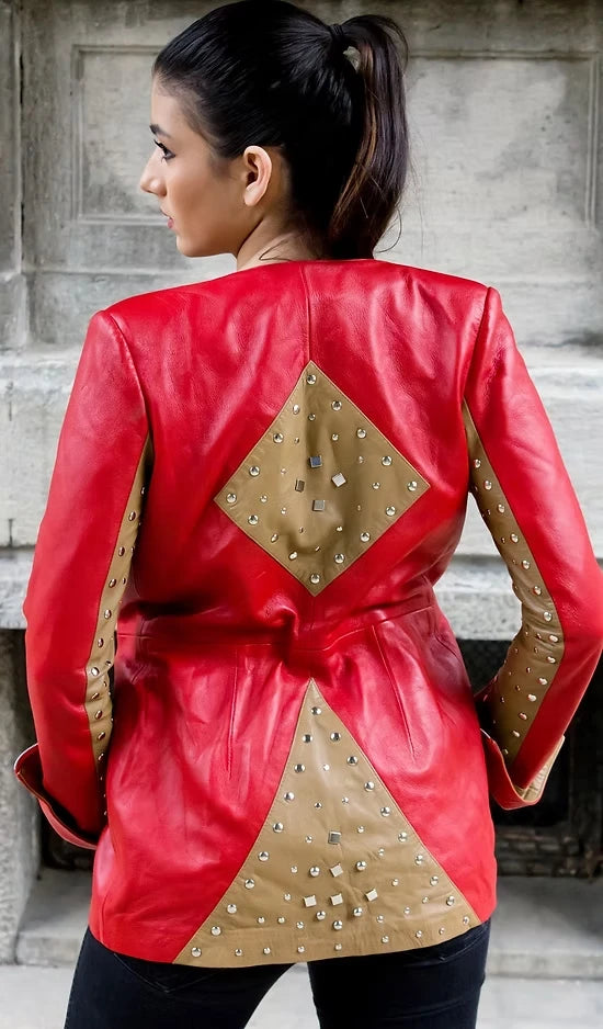 Riveted Fashion Designer Jacket-3