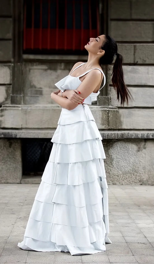 Flor Length Ruffle Skirt & Top