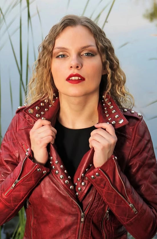 Biker Studded & Wax Leather Jackets.