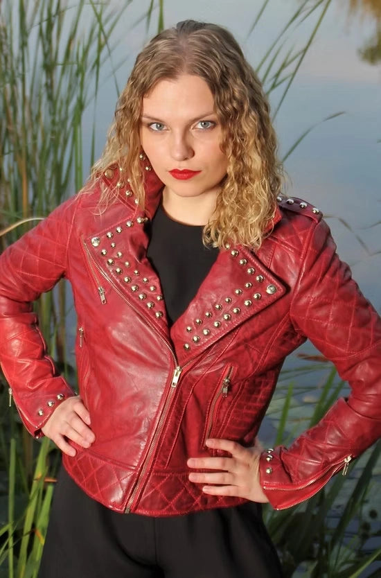 Biker Studded & Wax Leather Jackets.