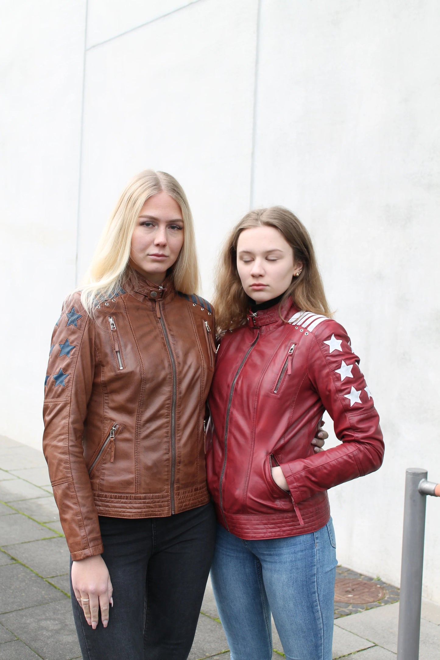 Unleash Your Inner Star: The Red Leather Biker Jacket
